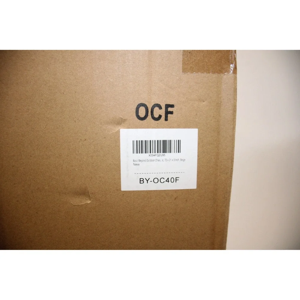 OCF Outdoor Chaise Lounge Cushion Beige BYOC40F New